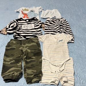 Timberland Olive Green Baby Pants - 24M